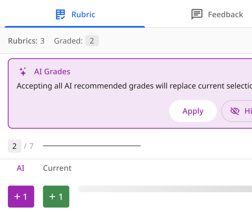 Teacher-controlled AI